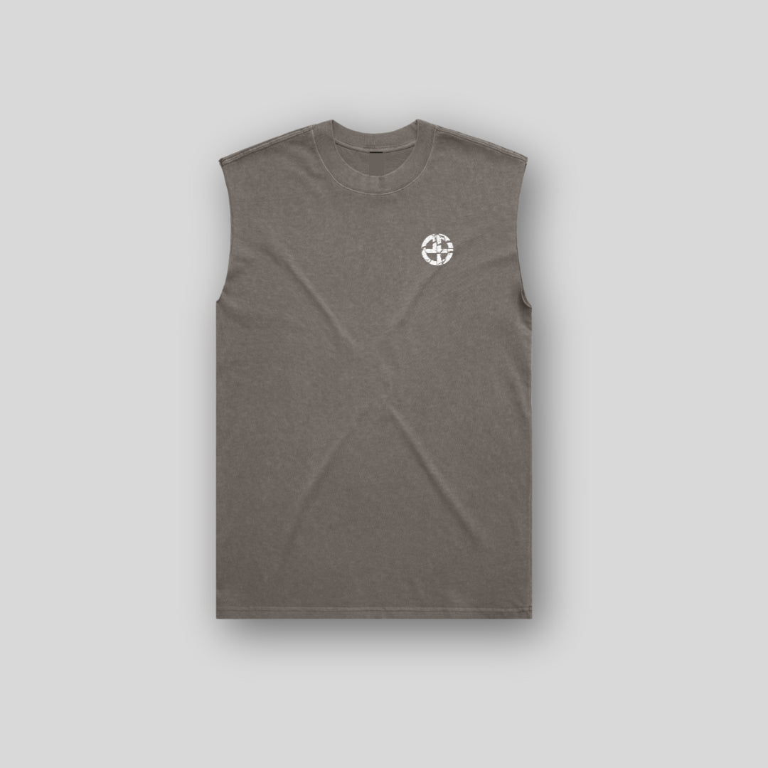 Consistency Carves Success Faded Grey Tank