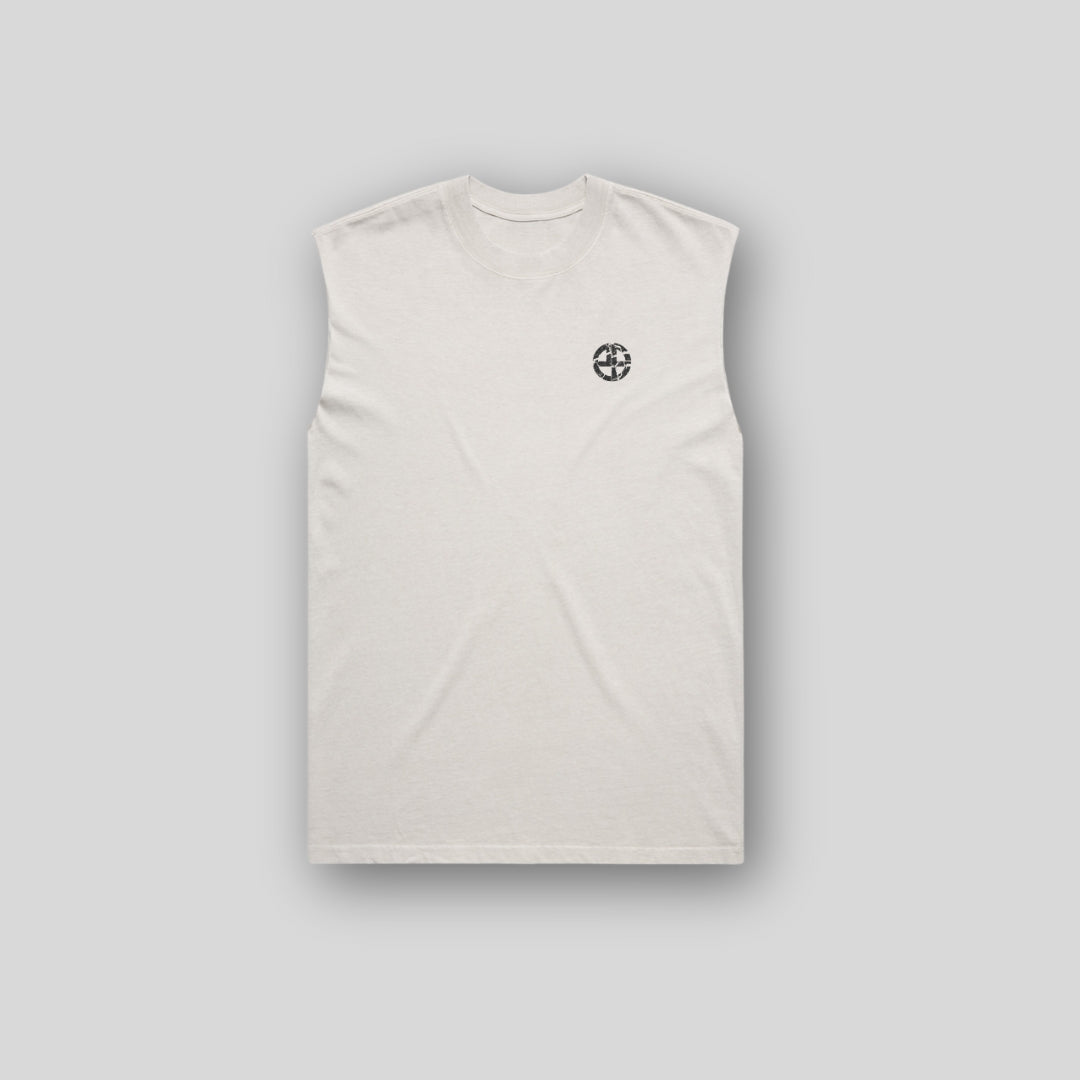 Consistency Carves Success Faded Bone Tank