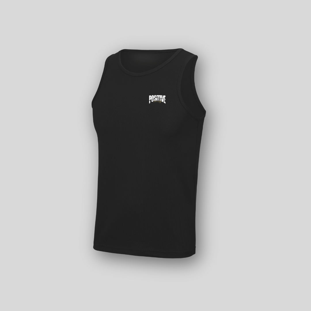 Consistency Carves Success Black Sports Vest